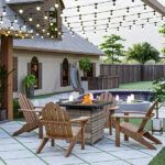 28-Inch Fire Table 50000 BTU Gas Firepit with Volcanic Stone Black - Image 10