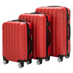 3-in-1 Multifunctional Large Capacity Traveling Storage Suitcase Luggage Set Red - Image 6