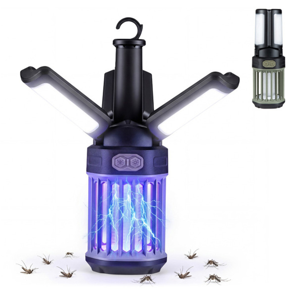 24231534_1 2-in-1 Electric Bug Zapper & Camping Lantern IPX6 Waterproof Rechargeable Mosquito Killer - Image 1
