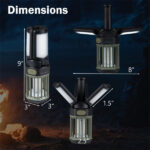 2-in-1 Electric Bug Zapper & Camping Lantern IPX6 Waterproof Rechargeable Mosquito Killer - Image 6