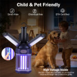2-in-1 Electric Bug Zapper & Camping Lantern IPX6 Waterproof Rechargeable Mosquito Killer - Image 7