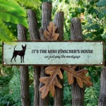 CIFbuy Miniature Pinscher House Aluminum Sign UV Printed Vintage Plaque For Home Garage Cafe Bar Restaurant Decor (TikTok, temu pick-up service) - Image 4