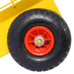 Heavy Duty Panel Dolly Slab Dolly with Handle & 2 10" Peneumatic Tires Wheels 600LBS Load Capacity for Drywall Sheet Heavy Appliance & Material Handling All Terrain Moving Cart Panel Dolly - Yellow - Image 11