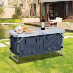 40"L x 20"W Plastic Adjustable Height Fold-in-Half Folding Table, White (Shipment from Walmart) - Image 12