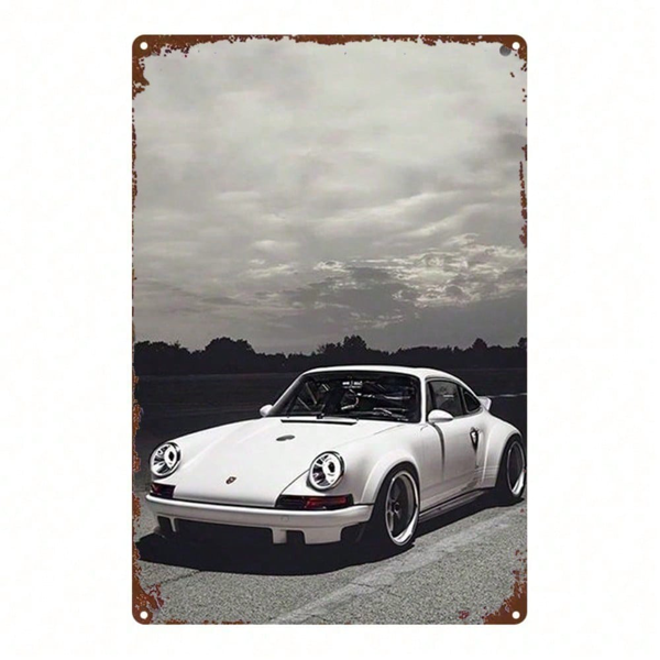247c240d-cbdb-458a-82a6-630f12174822.png CIFbuy Vintage Metal Sign 2D Flat Black & White Sports Car Wall Art 8x12 Inch Retro Man Cave Bedroom Bathroom Kitchen Home Office Decor TikTok, TikTok, Self-pickup Logiopics - Image 1