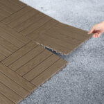 Plastic Interlocking Deck Tiles, 27 Pack, 11.8"x11.8" Waterproof Flooring Tiles for Indoor and Outdoor, Patio Floor Decking Tiles for Porch Poolside Balcony Backyard - Image 6