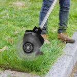 21V Electric Weed Edger Cordless String Trimmer Grass Mower Eater Bush Cutter with 16800RPM 2x 3000mAh Batteries 3.6-4.6FT Length 90° Rotatable Angle Saw Blade Steel Blade String Blade - Image 7