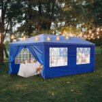 Same Code 46477147 10'x20' Outdoor Party Tent with 6 Removable Sidewalls, Waterproof Canopy Patio Wedding Gazebo, Blue - Image 15