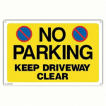 CIFbuy Vintage Iron No Parking Keep Driveway Clear Sign, 2D Flat 8x12 Inch Yellow Black Pre-Drilled Holes Wall Mount Warning Decor TikTok, TikTok, r Self-pickup Logiopics - Image 8