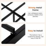 Full Metal Platform Bed Frame with Steel Slat Support, Underbed Storage, No Box Spring Needed, Easy Assembly(Shipment from Walmart) - Image 2