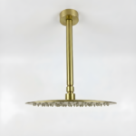 10" Brushed Gold Bathroom Luxury shower head,High Pressure Rain Shower Head, Ultra-Thin Showerhead 304 Stainless Steel