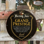 CIFbuy 1pc 8x8 Inch Round French Aluminum Sign, Vintage Grand Prestige Hertog Jan Decorative Plaque, German Language Metal Wall Art For TikTok, TikTok, Self-pickup Logiopics - Image 7