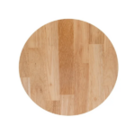 28"H Backless Stool Black Metal Base with Natural Wood Seat (Shipment from Walmart) - Image 5