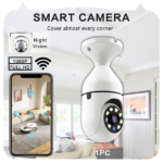 Light Bulb Security Camera Outdoor 2packs HD Wireless 5GHz/2.4GHz WiFi Home IP Cameras E27 360 Degree Panoramic,Motion Detection and Alarm,Two-Way Audio,Night Vision