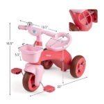 Toddler Tricycle for 3-5 Years - Stable Triangular Structure, Front & Rear Storage Baskets - Image 3