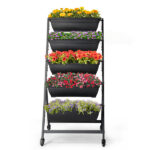 5 Tiers Vertical Garden Bed, Vertical Garden Planter Indoor and Outdoor, Vertical Elevated Garden Bed Perfect for Vegetables Flowers Herbs - Image 8