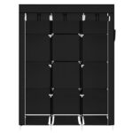 67" Portable Closet Organizer Wardrobe Storage Organizer with 10 Shelves Quick and Easy to Assemble Extra Space Black - Image 10