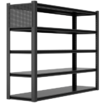 Heavy Duty Garage Shelving Units 72"H48"W24"D, 5-Tier Steel Adjustable Metal Storage Shelves,3000 lbs Industrial Rack for Garage Organization,Basement,Warehouse,Workshop,Utility Shelving for Tools - Image 8