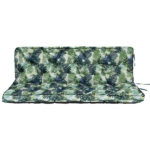 Outdoor Swing Cushions 55 Inch, Waterproof 4" Thick Porch Swing Cushion Replacement with Backrest and Ties, Comfortable 2-3 Seat Pation Swing Pad for Backyard, Garden, Lawn, Outdoor Furniture palm - Image 2