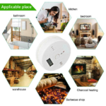 4 Pack LCD Display CO Carbon Monoxide Gas Detector Device Home Safety Alarm Detector (US Logistics only For USPS.TK/TMEU only For self-pickup) Platform policies vary; relevant qualifications are attached via link, please do not list products without required qualifications - Image 6