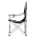 Medium Camping Chair Fishing Chair Folding Chair Black Gray - Image 5