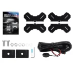 7 Inch SquareLED Offroad Lights 252W Amber&WhiteDRL Off Road Light Fog Lights - Image 5