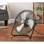 20" 3-Speed High Velocity Tiltable Black Steel Floor Fan (Shipment from Walmart) - Image 6
