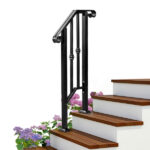 Replace 74115089 Matte Black Outdoor 1st Tier Iron Handrail - Image 16