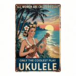 CIFbuy Vintage Hawaiian Ukulele Girl Metal Sign 8x12 Inch, Antique Farmhouse Tin Poster For Home Kitchen Cafe Bar Garage Decor, Classic TikTok, TikTok, e Self-pickup Logiopics - Image 7