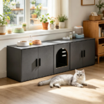 Wooden Cat Box Cabinet - Image 6