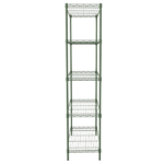 5-Layer Adjustable Display Rack Iron Household Shelf with Adjustable Feet 29.13*13.39*59.06in Forest Green - Image 4