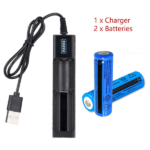 2PCS 18650 Rechargeable Batteries + 1PCS USB Charger Set For Flashlights Headlamp (US Logistics For USPS/DHL/Fedex/UPS. No designated logistics accepted TK/TMEU only For self-pickup - Image 5