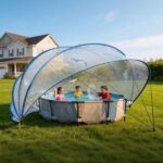 Inflatable swimming pool 244*63 butterfly inflatable coil mesh pool - Image 13