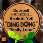 CIFbuy Classic Style | Round Iron Metal Sign 7.8x7.8 Inch 1PC, 2D Flat HD Printed Doorbell Malfunction Warning Decorative Wall Plaque F TikTok, TikTok, ue F Self-pickup Logiopics - Image 5