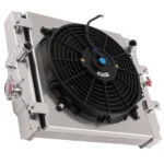 Aluminum Cooling Radiator fit for Honda Del Sol 1993-1997 MT+Fan Shroud Kit - Image 4