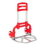 Portable Foldable Telescopic Trolley Trolley Luggage Trolley Red - Image 7