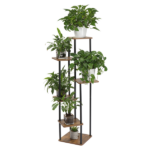 4 Plant Shelves with 4-1 Round Pattern in Black Baking Paint (Yh-Cj009) - Image 19