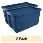 (2 pack) Kitchen Trash Can, 7.6 Gallon Plastic Garbage Bin with Touch Top Lid, Black(Shipment from Walmart) - Image 11