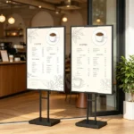 Heavy Duty Double-Sided Poster Stand, Adjustable Floor Sign Holder up to 75" for Foam Board & Banners - Image 6