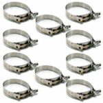 Universal 3" Inch Aluminum Intercooler Piping U-Pipe Kit+Coupler Black+T-Clamps - Image 7