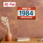 CIFbuy 1pc 1984 Limited Edition Retro Iron Metal Wall Sign" Sign, Vintage Rustproof UV Resistant Plaque, Resistant Plaque, 2D Flat Unframed Decor 7.87x11.81in Metal WalikTok, Metal WalikTok, t Self-pickup Logiopics - Image 5