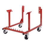 Replace 63038075 1000lb Auto Engine Cradle Stand for Chevrolet Chevy V8 Red - Image 2
