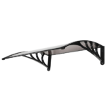 Same Code 83221385 100 x 100 Household Application Door & Window Rain Cover Eaves Canopy Brown & Black Bracket - Image 3