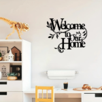 CIFbuy Alluring Metal "Welcome To Our Home" Wall Sign: Charming Wall Decoration Pendant. The Inviting Welcome Sign Is a Delightful Part of Home Decor, Creati(TikTok/temu self-pickup orders) - Image 7