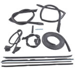 Set of 9 Rubber Weatherstripping Seal Kit Fit for 1981-1988 Buick Regal Oldsmobile Cutlass Supreme Black - Image 6