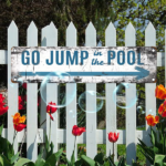 CIFbuy Vintage Aluminum Sign Jump Into The Pool UV Printed Metal Plaque Home Garage Cafe Restaurant Bar Waterproof Dustproof Decor (TikTok, temu pick-up service) - Image 4