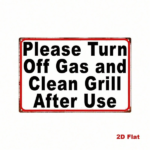 CIFbuy Vintage Metal Iron Sign 8x12 Inch Waterproof Retro Decor Plaque For Gas Grill Kitchen Restaurant 2D Flat Warning Wall Art TikTok, TikTok, t Self-pickup Logiopics - Image 2