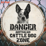 CIFbuy 1pc 2D Flat Round Sign Australian Cattle Dog Vintage Metal Plaque, "" 2D Flat Round Sign Australian Cattle Dog Vintage Metal Plaque, Round Sign Australian Cattle Dog Vintage Metal Plaque, TikTok, Temu Self-pickup Logiquics - Image 4