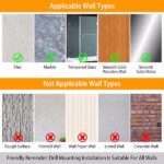 Bath Corner Shower Shelves Adhesive Caddy, Wall Mounted, No Drilling Racks Shower Organizer Basket, Aluminum Storage for Bathroom Kitchen - Image 5