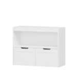 Book Organizer, toy Storage Cabinet Organizer, White - Image 8